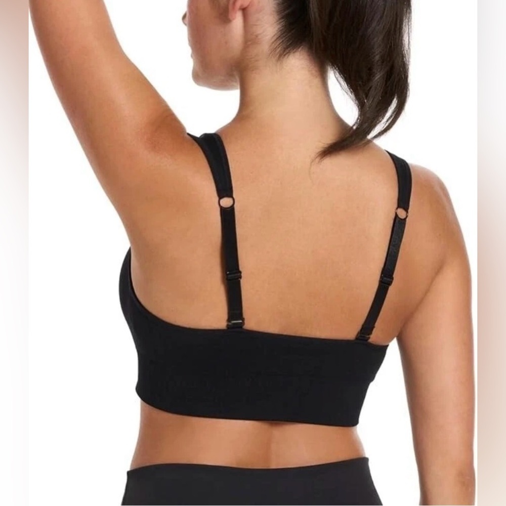 Puma Women's Seamless Square Neck Sports Bra - Gray Heather and Black (2 Pack) - Picture 7 of 7